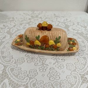 Vintage 1978 Arnel’s mushroom butter dish